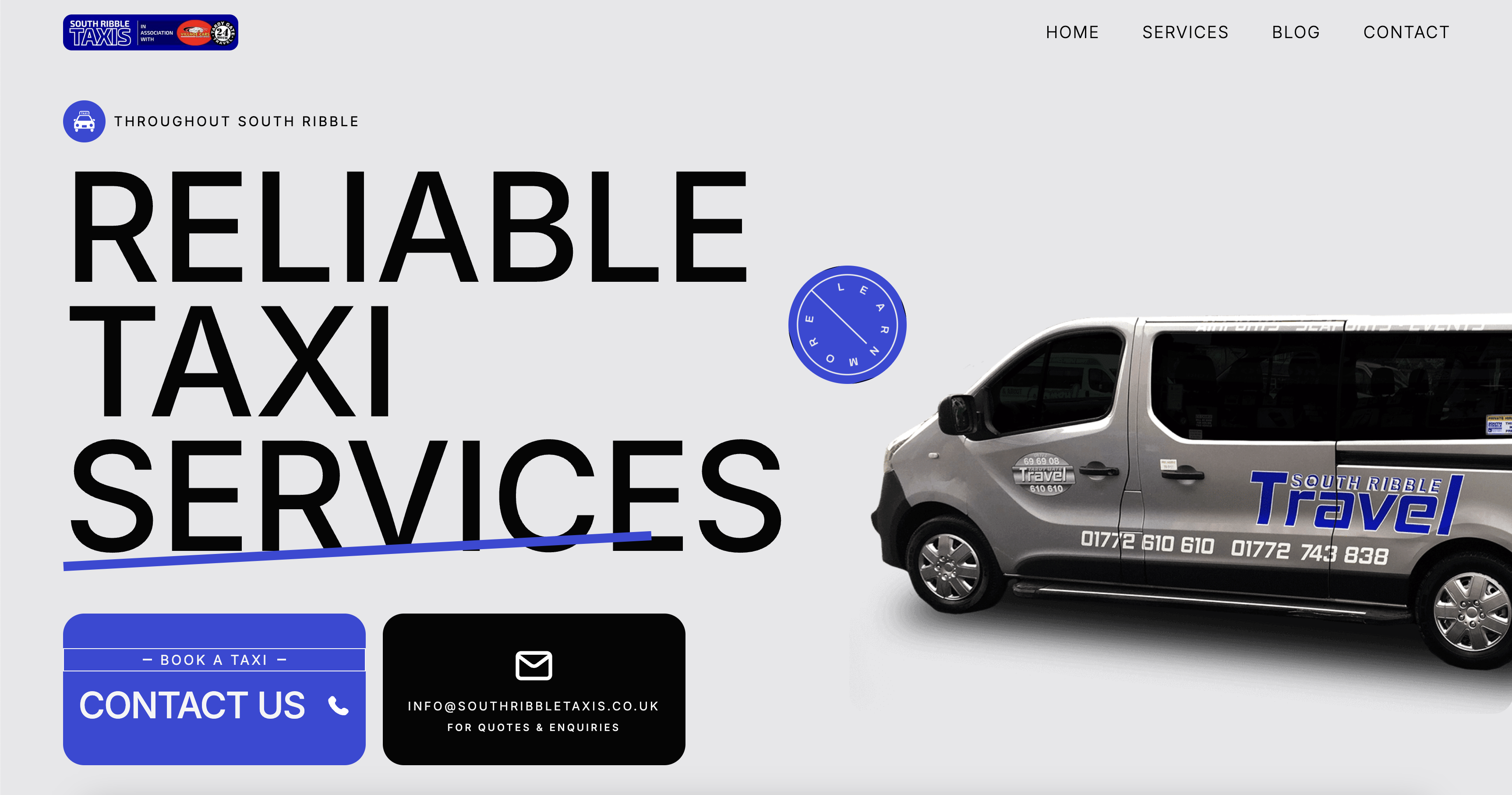 South Ribble Taxis - Reliable Taxi Services in South Ribble