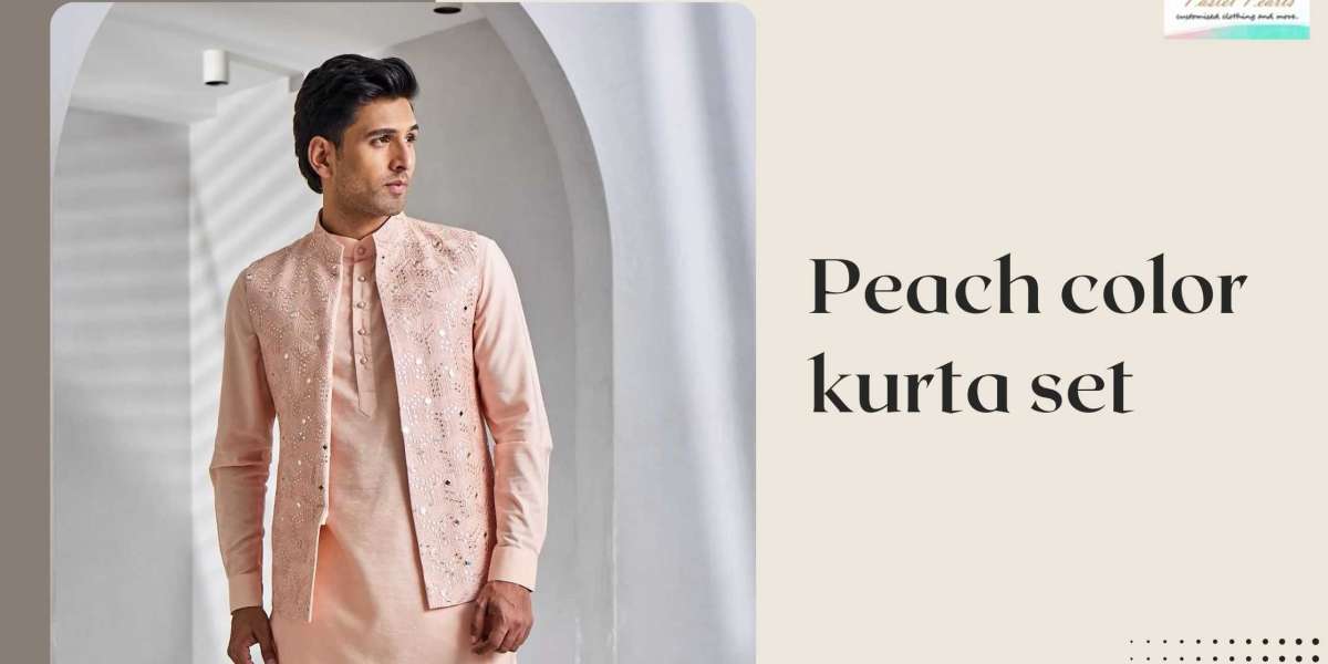 The Soft Glam Look: Wearing Peach Color Kurta Sets for Day Events